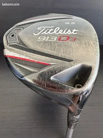 Golf Driver Titleist 913D3 9.5° Fujikura Rombax + headcover