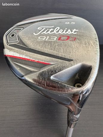 Golf Driver Titleist 913D3 9.5° Fujikura Rombax + headcover