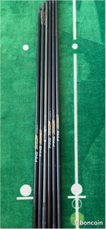 Golf Lot de 6 shafts (3-8) graphite PING 350 Series Stiff +1,5”